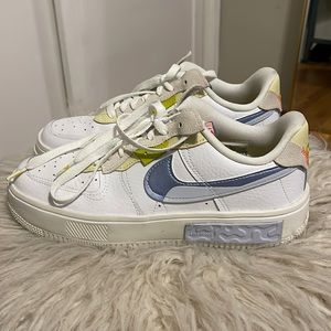 Nike Air Force 1 Fontanka "White/Light Marine/Phantom/Lemon Drop" Women's Shoe